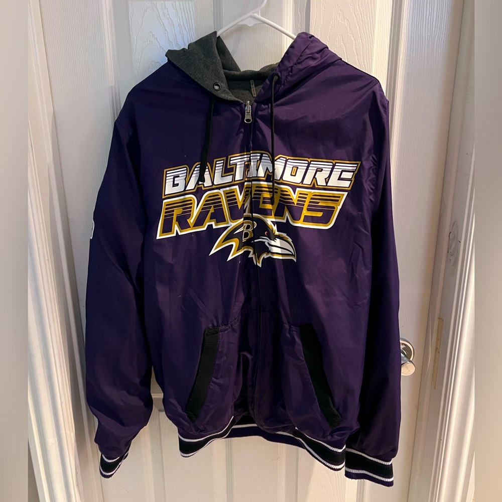 **VINTAGE** REVERSIBLE Baltimore Ravens Jacket